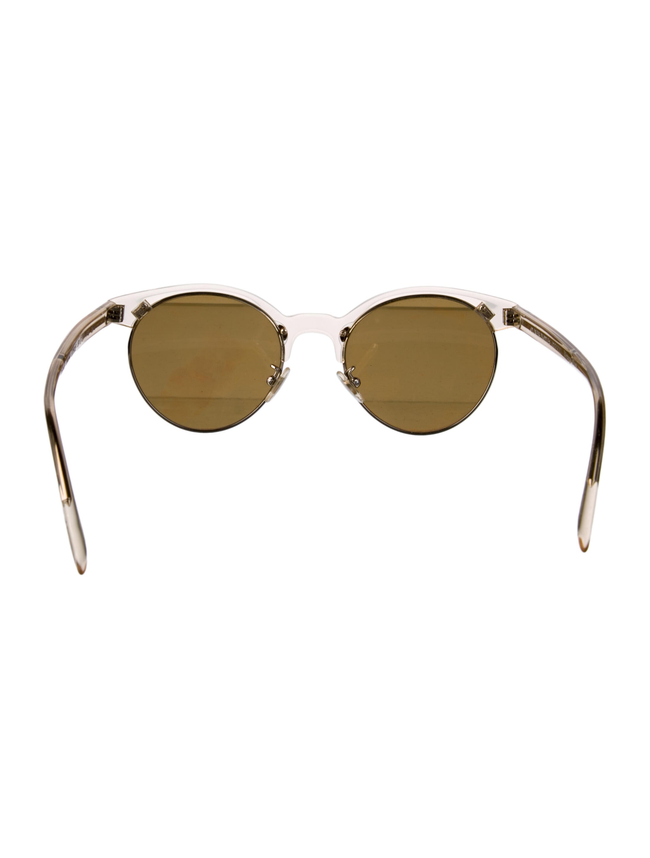 Oliver Peoples Round Mirrored Sunglasses