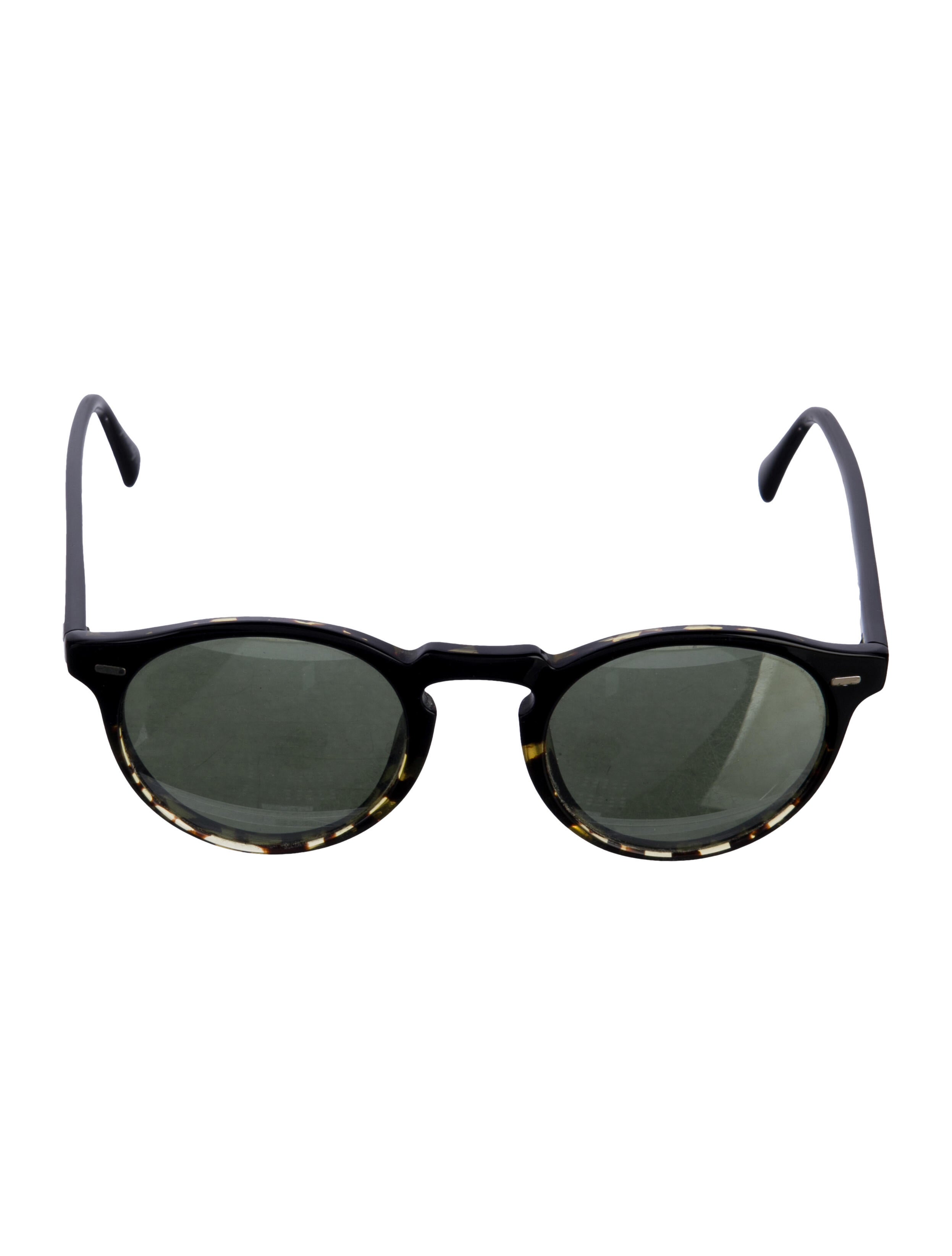Oliver Peoples Round Mirrored Sunglasses