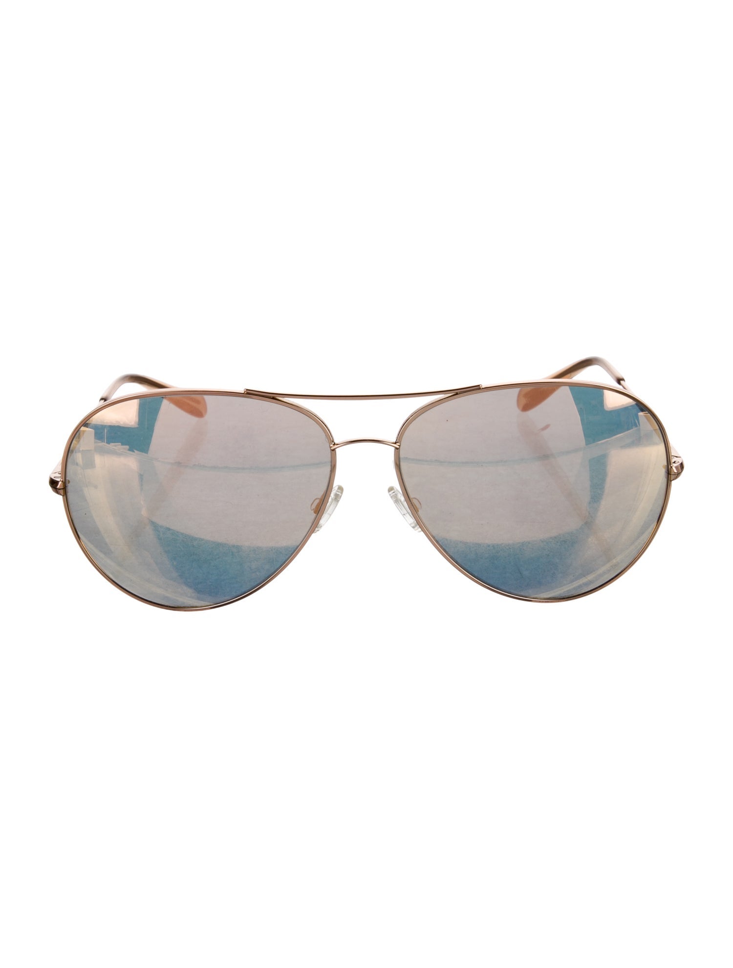 Oliver Peoples Aviator Mirrored Sunglasses