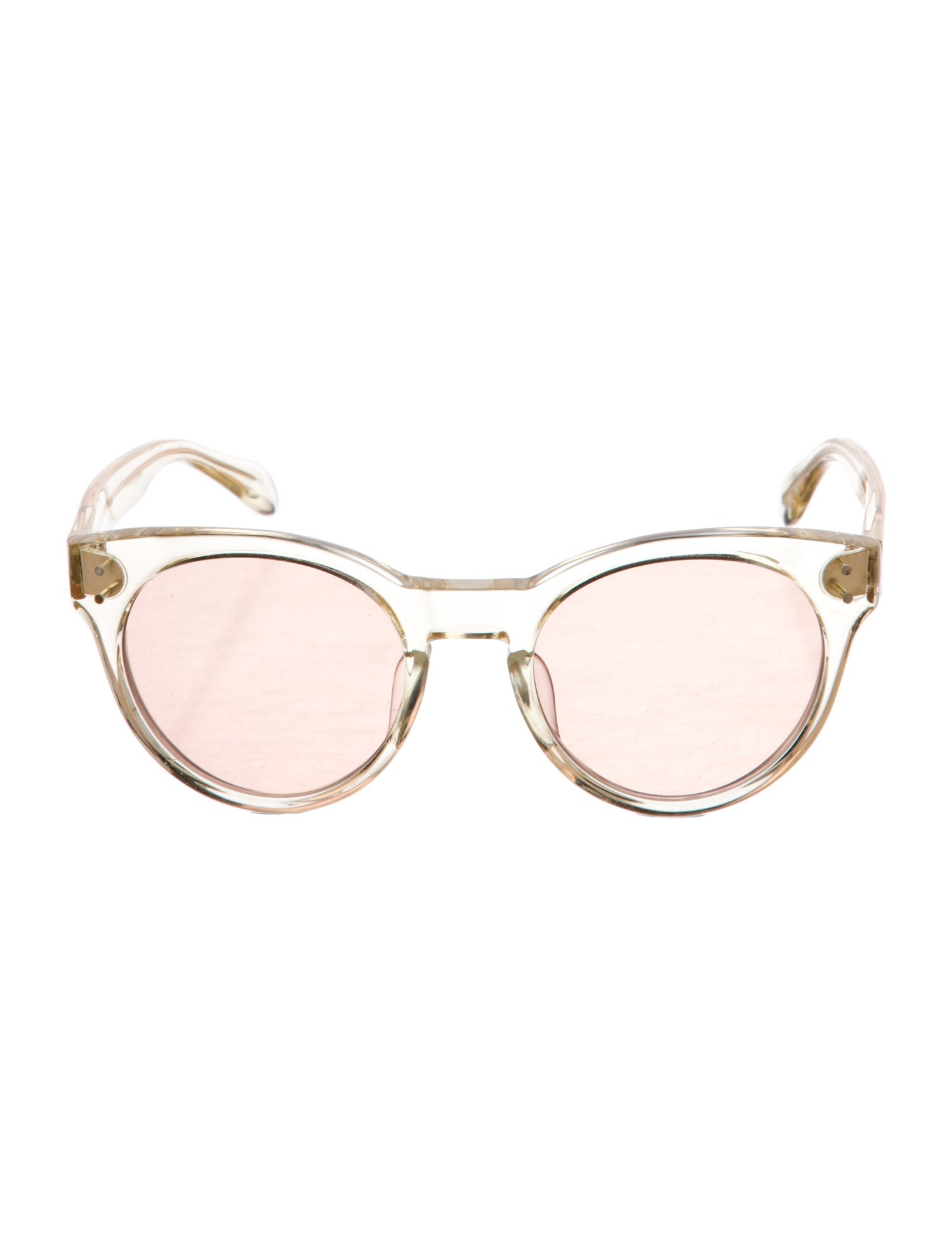 Oliver Peoples Round Mirrored Sunglasses