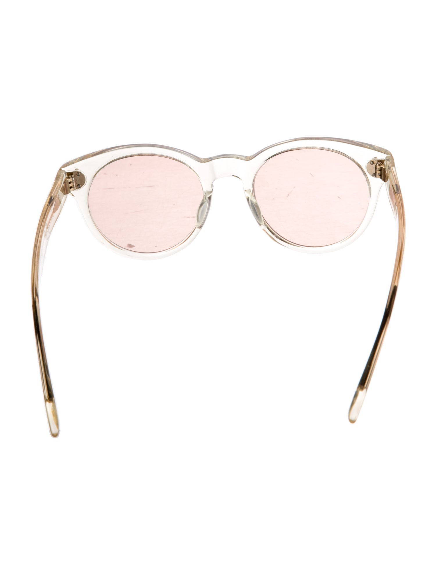 Oliver Peoples Round Mirrored Sunglasses