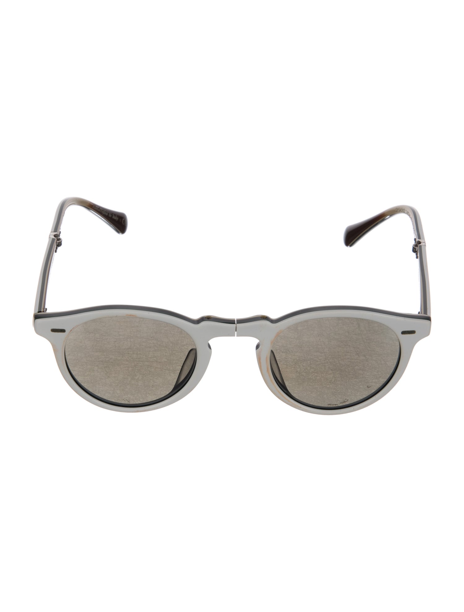 Oliver Peoples Round Mirrored Sunglasses
