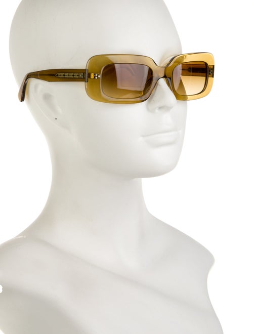 Oliver Peoples Square Tinted Sunglasses