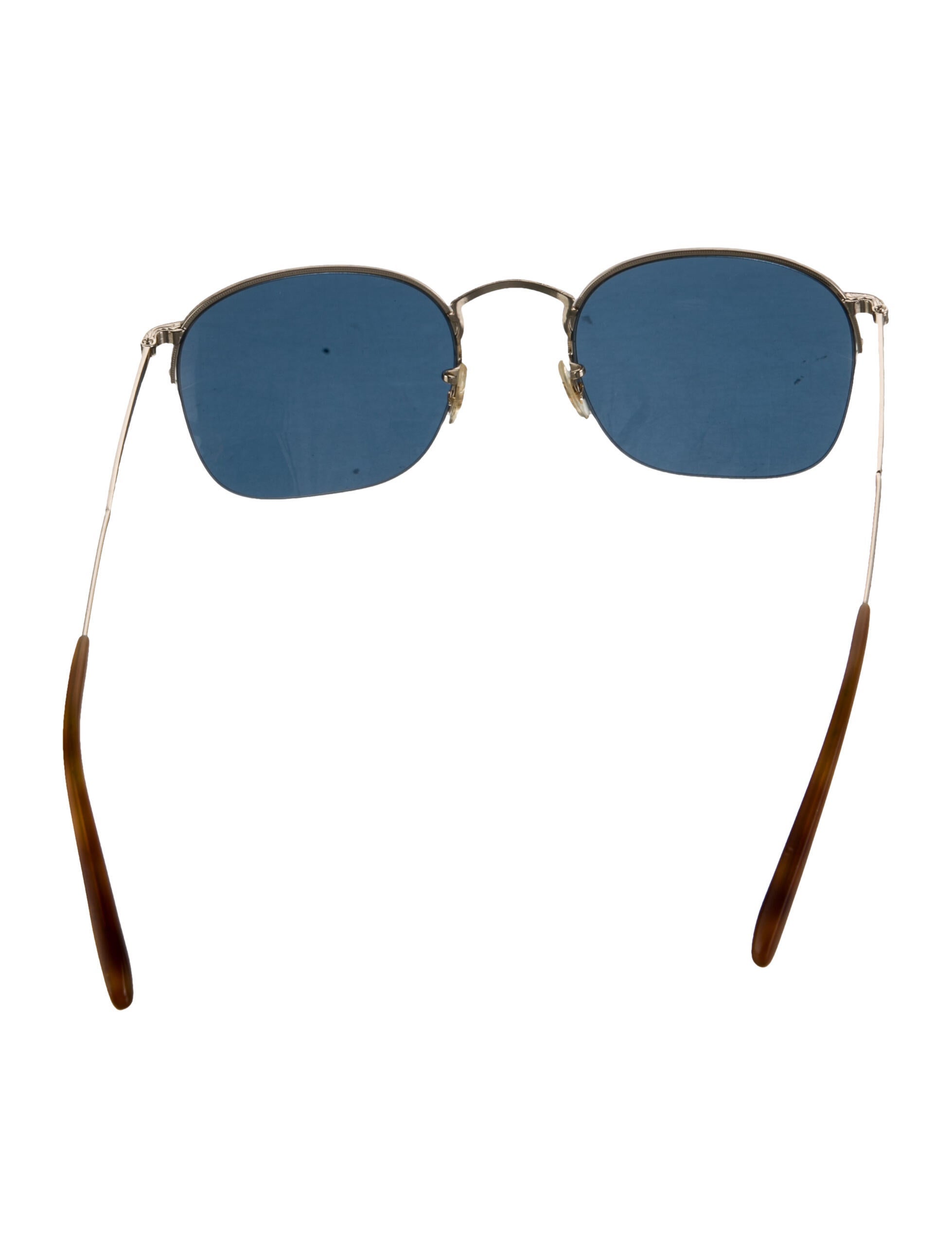 Oliver Peoples Square Mirrored Sunglasses
