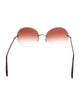 Oliver Peoples Aviator Gradient Sunglasses