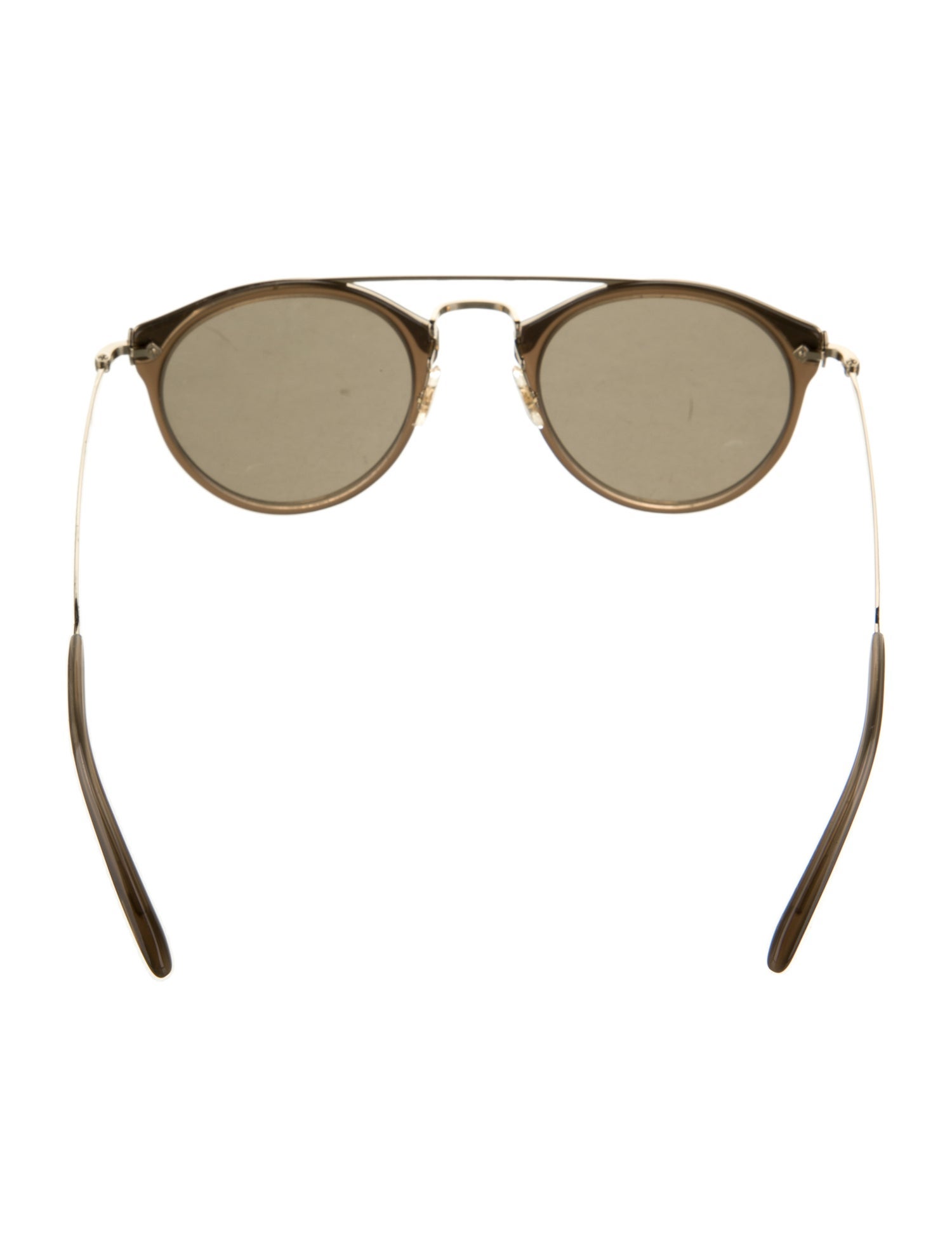 Oliver Peoples Round Mirrored Sunglasses