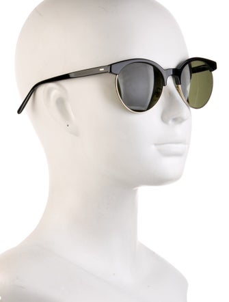 Oliver Peoples Round Mirrored Sunglasses