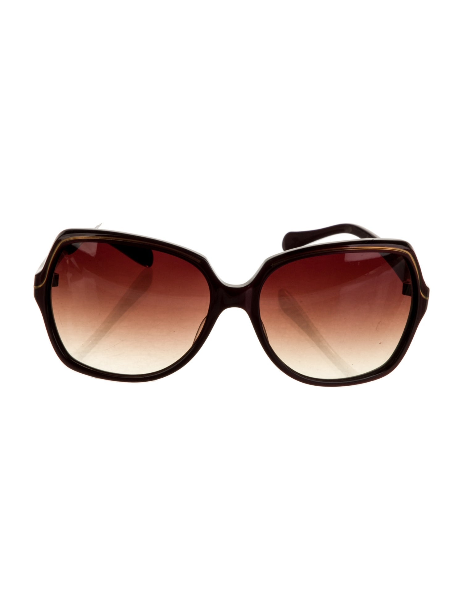 Oliver Peoples Square Gradient Sunglasses