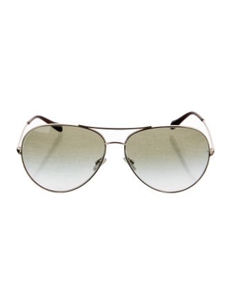 Oliver Peoples Aviator Tinted Sunglasses