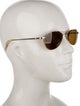 Oliver Peoples Aviator Tinted Sunglasses