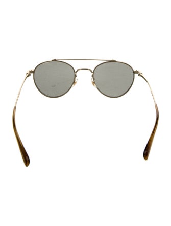 Oliver Peoples Aviator Mirrored Sunglasses