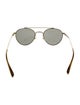 Oliver Peoples Aviator Mirrored Sunglasses