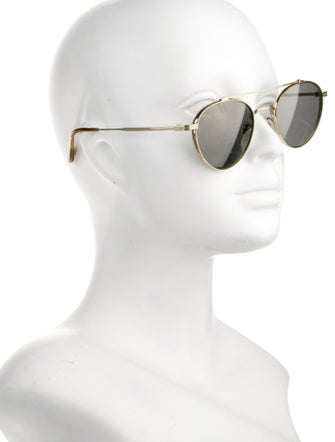 Oliver Peoples Aviator Mirrored Sunglasses
