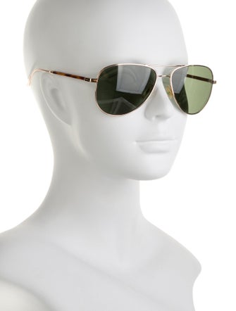 Oliver Peoples Aviator Tinted Sunglasses