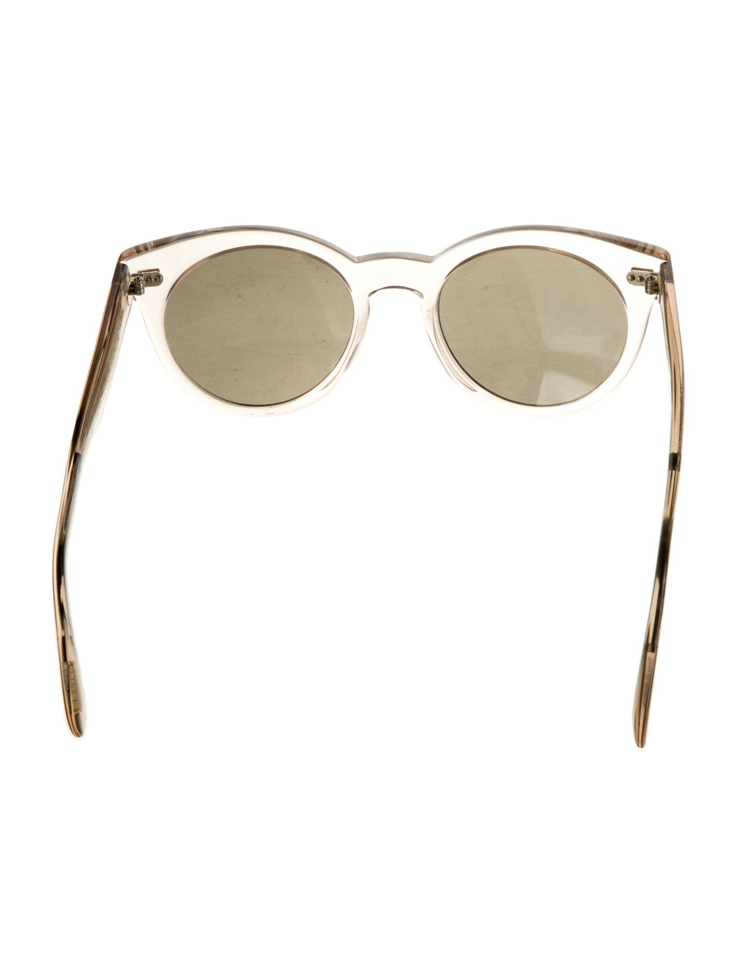 Oliver Peoples Round Mirrored Sunglasses