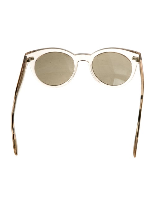 Oliver Peoples Round Mirrored Sunglasses