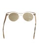 Oliver Peoples Round Mirrored Sunglasses