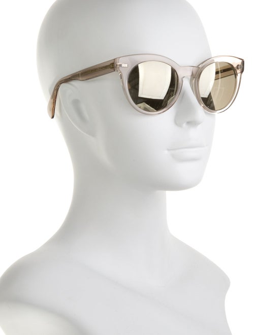 Oliver Peoples Round Mirrored Sunglasses