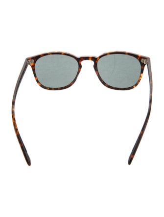 Oliver Peoples Round Mirrored Sunglasses