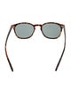 Oliver Peoples Round Mirrored Sunglasses