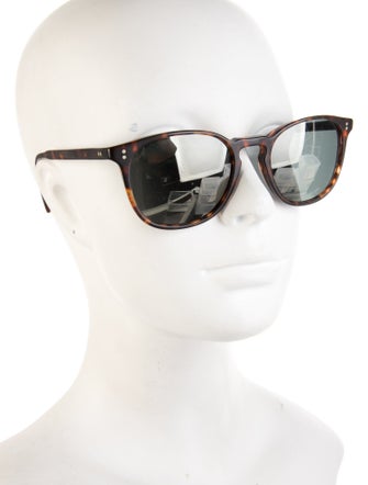 Oliver Peoples Round Mirrored Sunglasses
