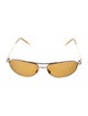 Oliver Peoples Aviator Tinted Sunglasses