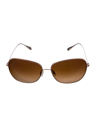 Oliver Peoples Oversize Mirrored Sunglasses