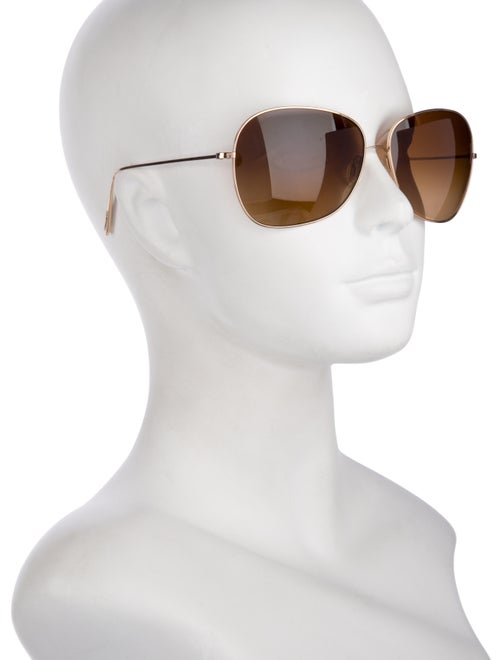 Oliver Peoples Oversize Mirrored Sunglasses