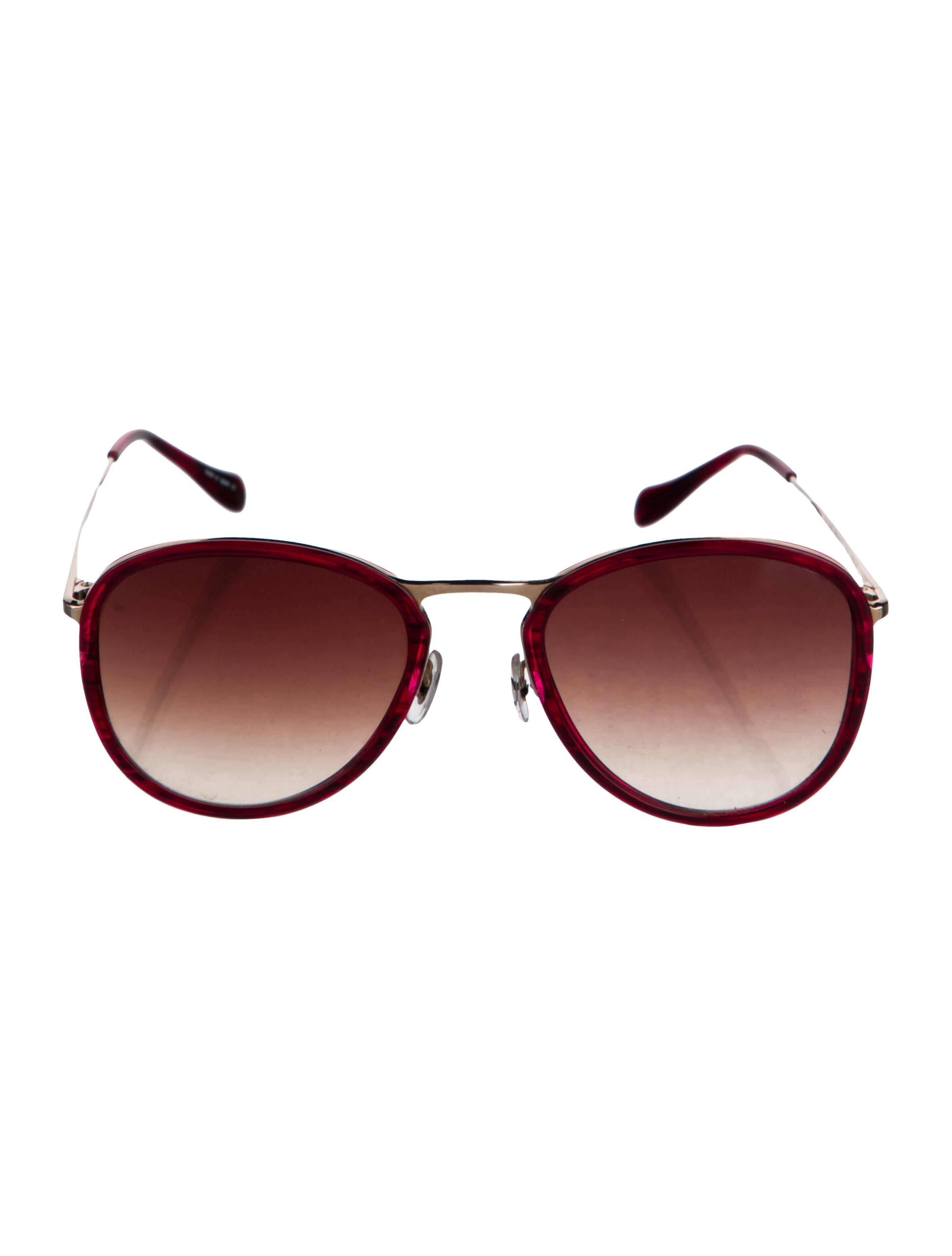 Oliver Peoples Aviator Gradient Sunglasses