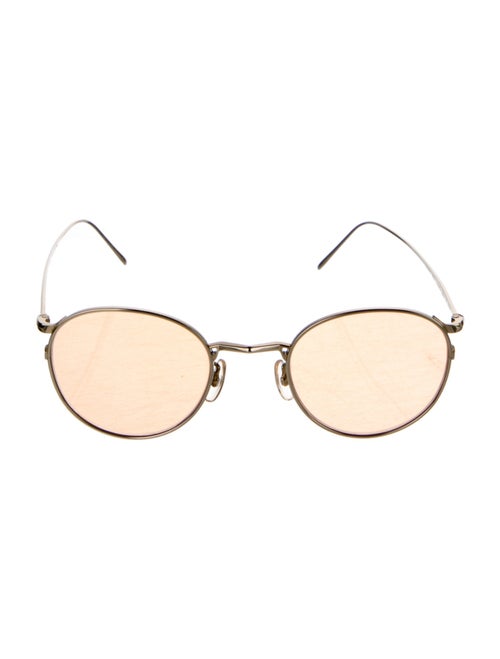 Oliver Peoples Round Mirrored Sunglasses