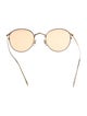 Oliver Peoples Round Mirrored Sunglasses
