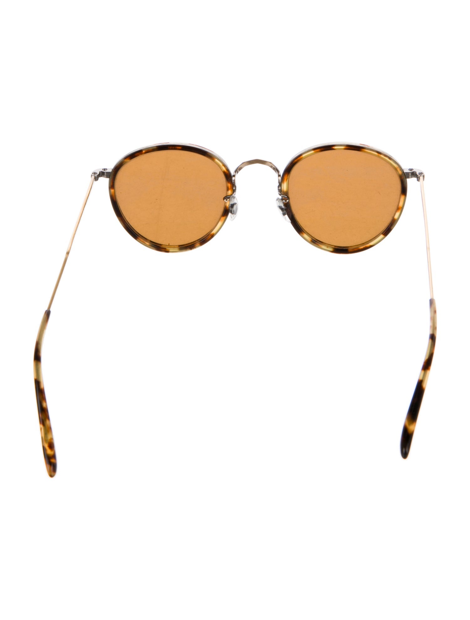 Oliver Peoples Round Mirrored Sunglasses
