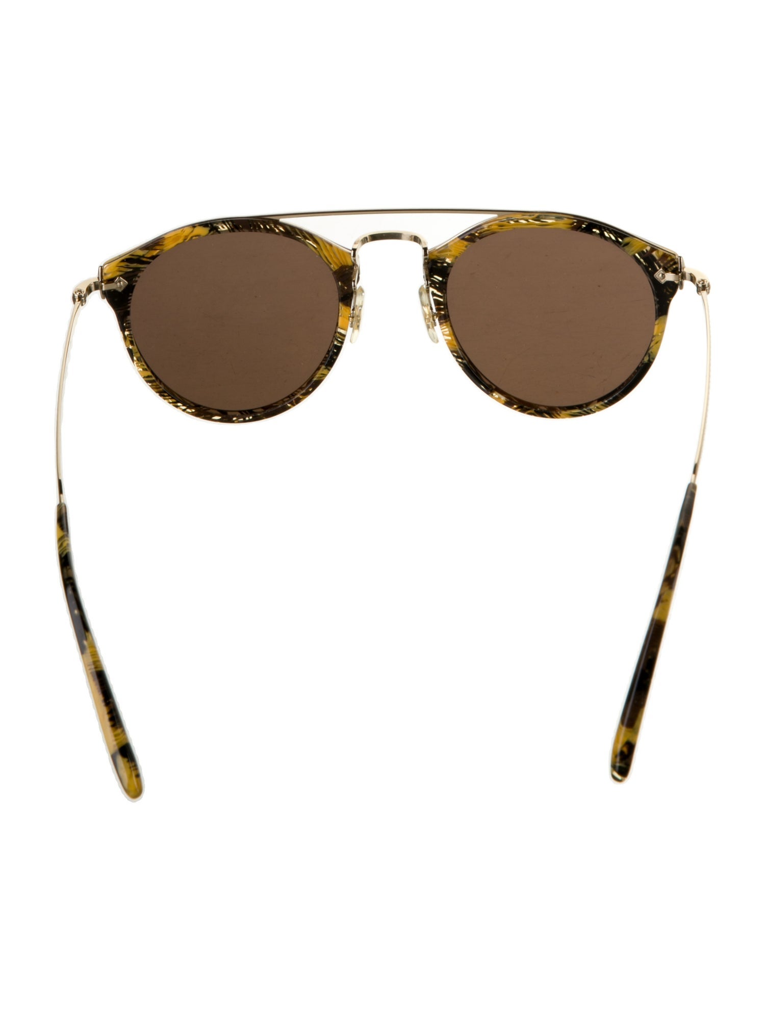 Oliver Peoples pour Alain Mikli Round Tinted Sunglasses