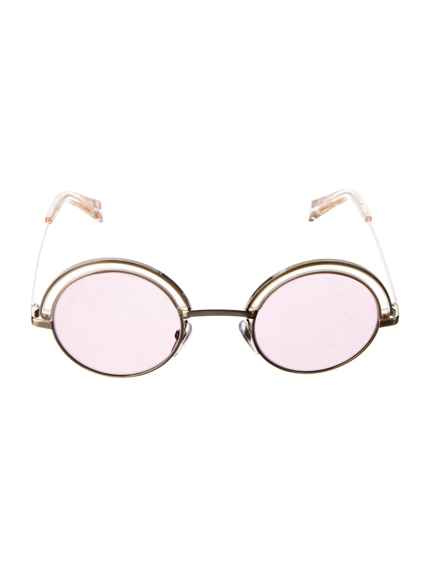 Oliver Peoples pour Alain Mikli Round Tinted Sunglasses