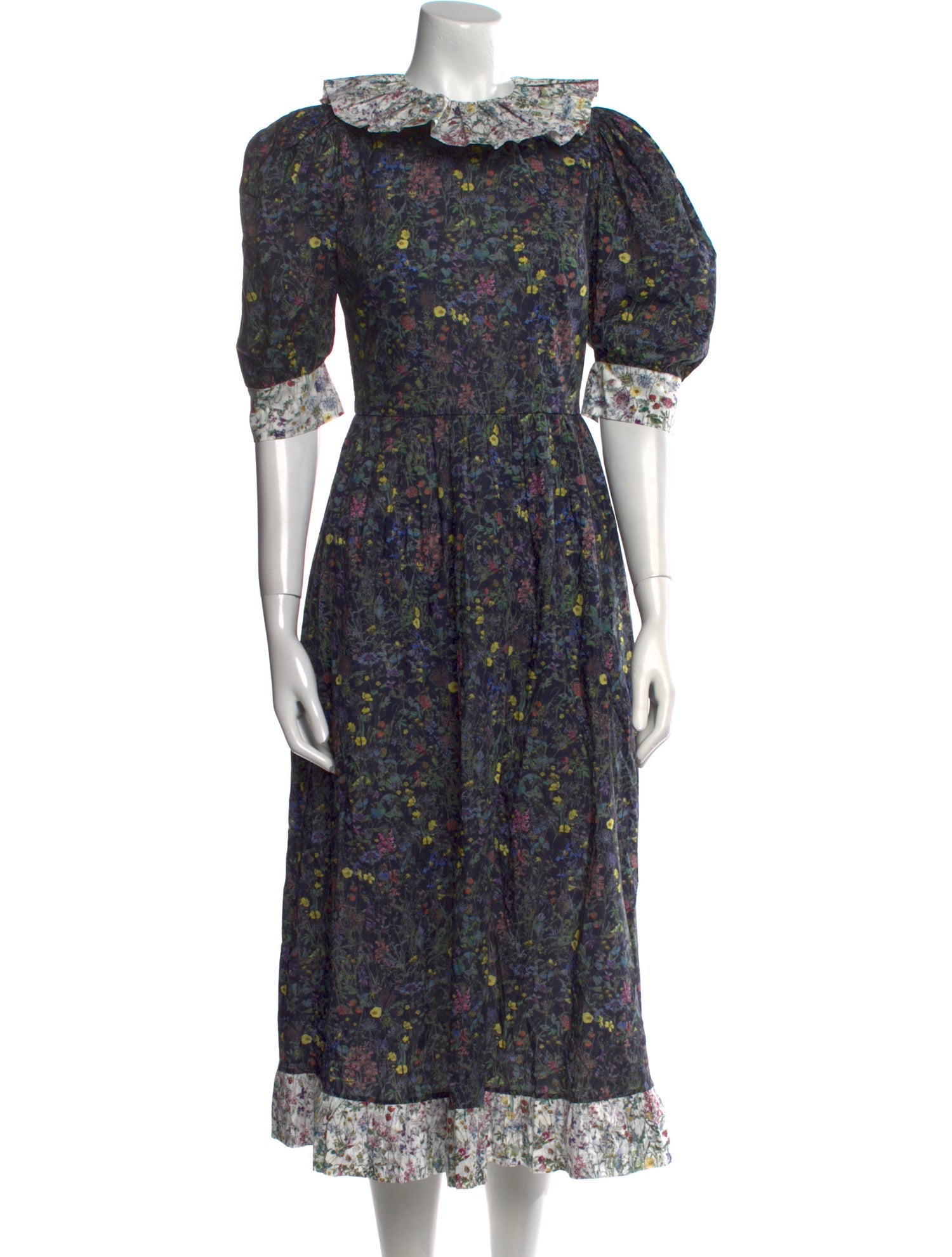 O Pioneers Floral Print Midi Length Dress