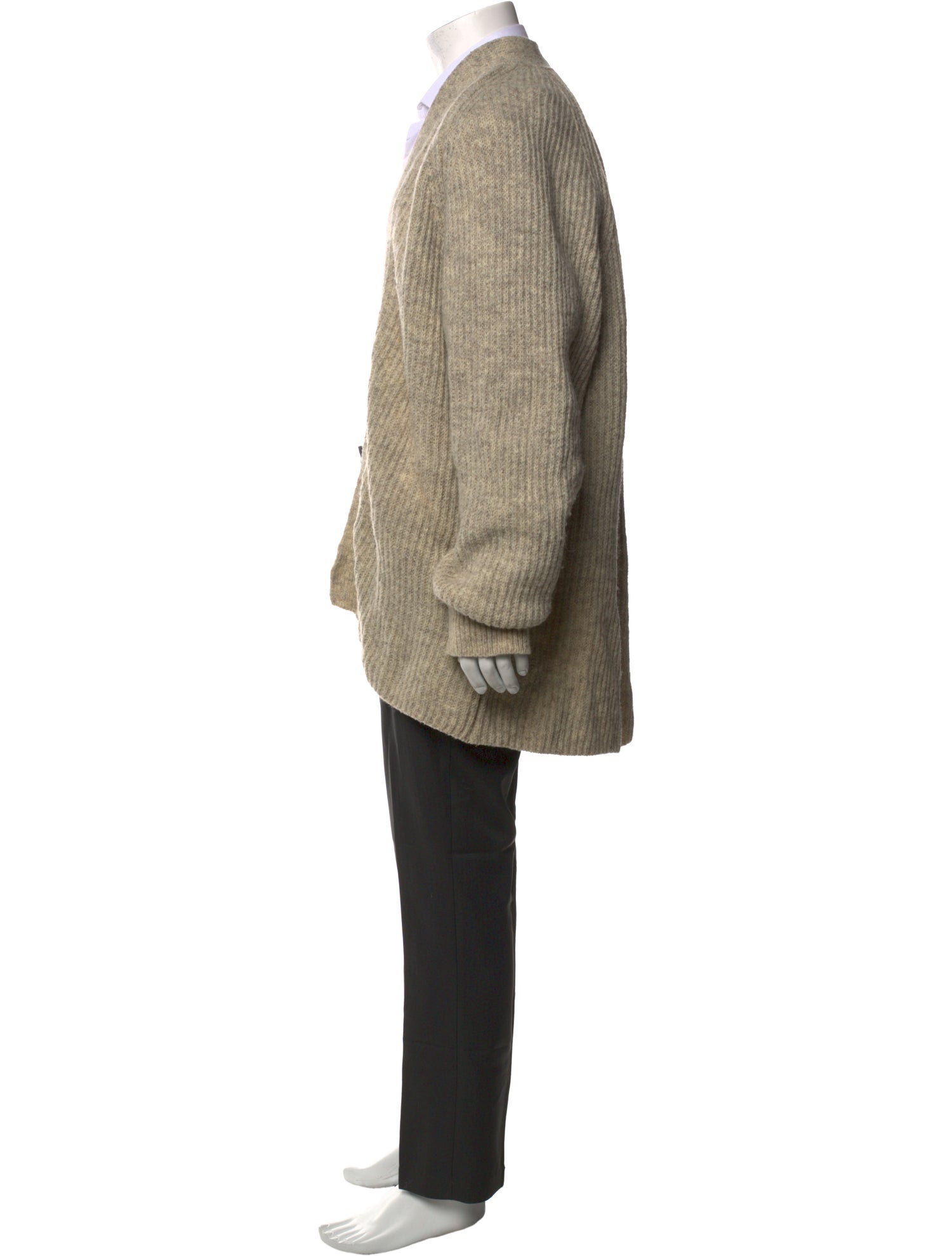 O Project Wool Open Front Cardigan