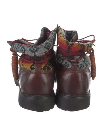 Opening Ceremony x Timberland Leather Printed Lace-Up Boots