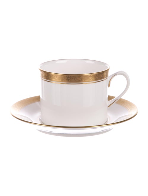 Royal Worcester 24-Piece Davenham Flat Cup and Saucer Set