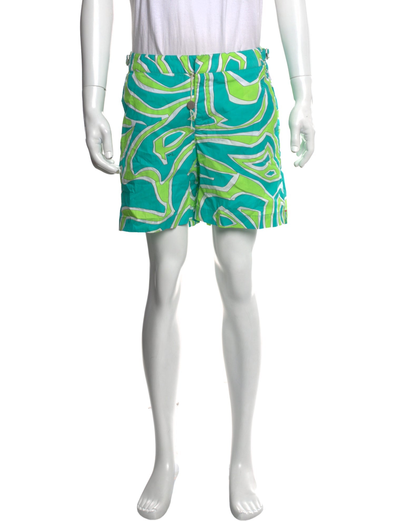 Orlebar Brown x Emilio Pucci Printed Swim Trunks - Green Swimwear