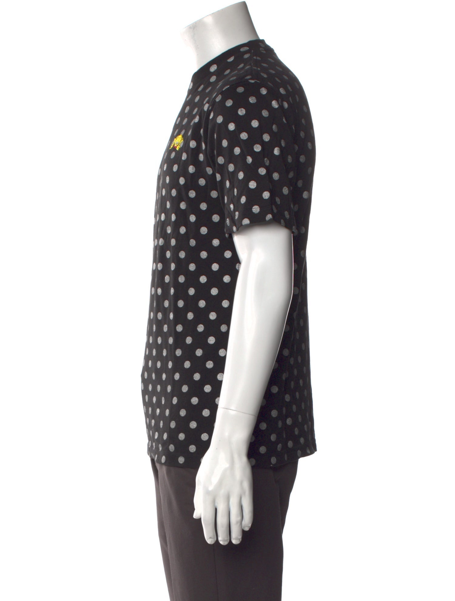 Original Fake Polka Dot Print Crew Neck T-Shirt