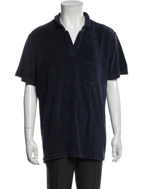 Orlebar Brown V-Neck Short Sleeve Polo Shirt