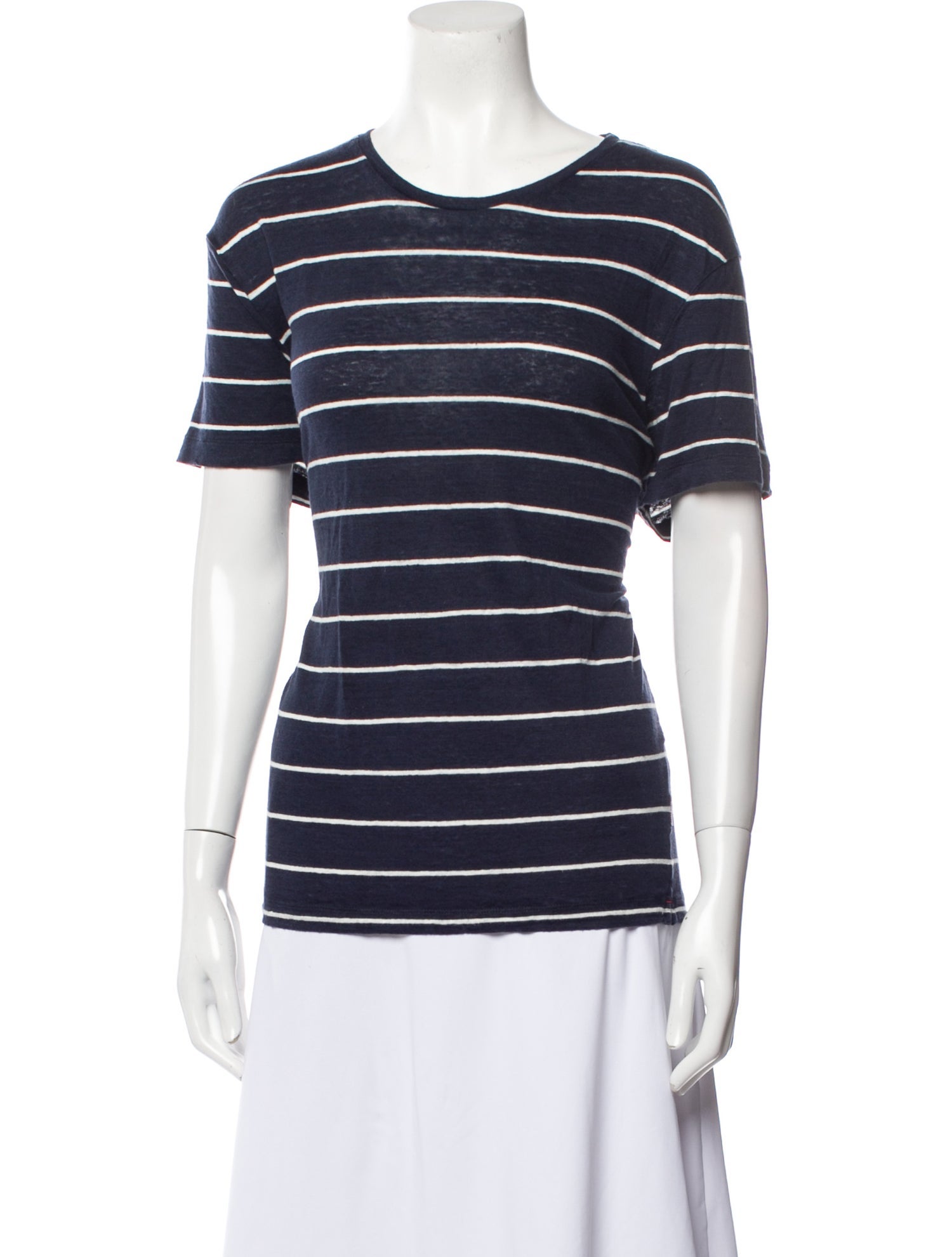 Orlebar Brown Linen Striped T-Shirt