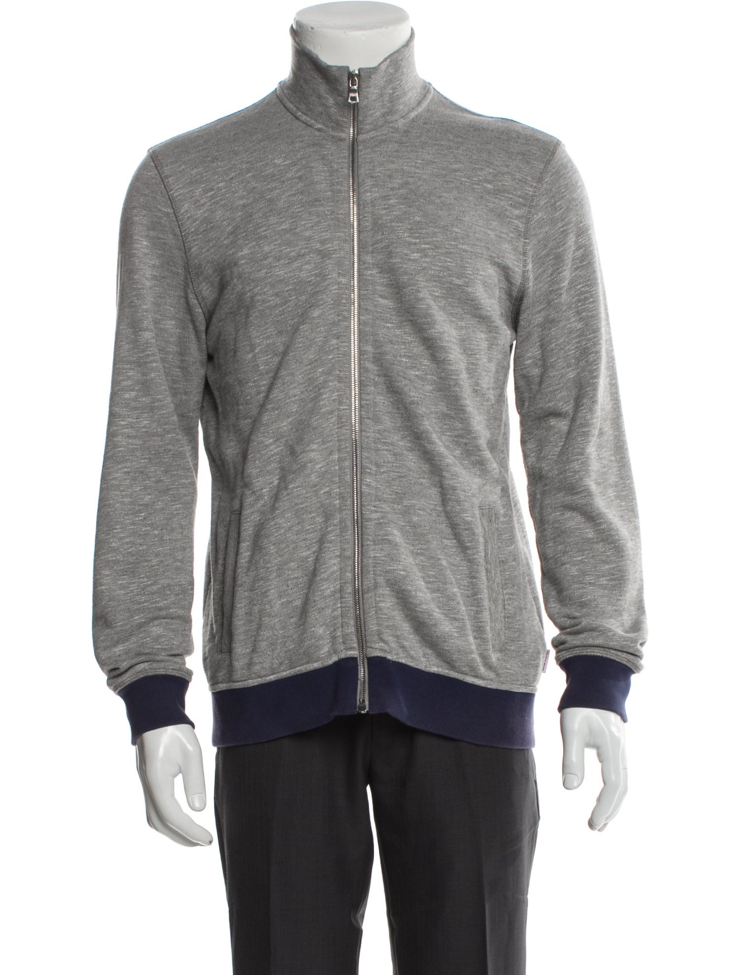 Orlebar Brown Mock Neck Long Sleeve Cardigan