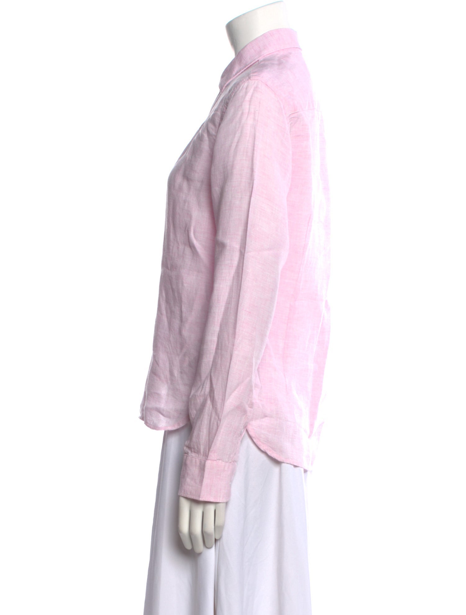 Orlebar Brown Linen Long Sleeve Button-Up Top