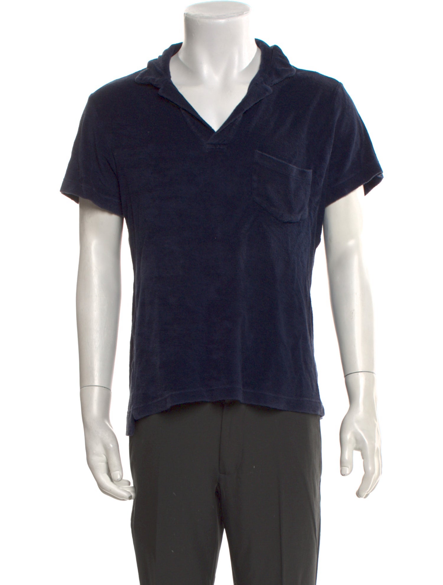Orlebar Brown V-Neck Short Sleeve Polo Shirt