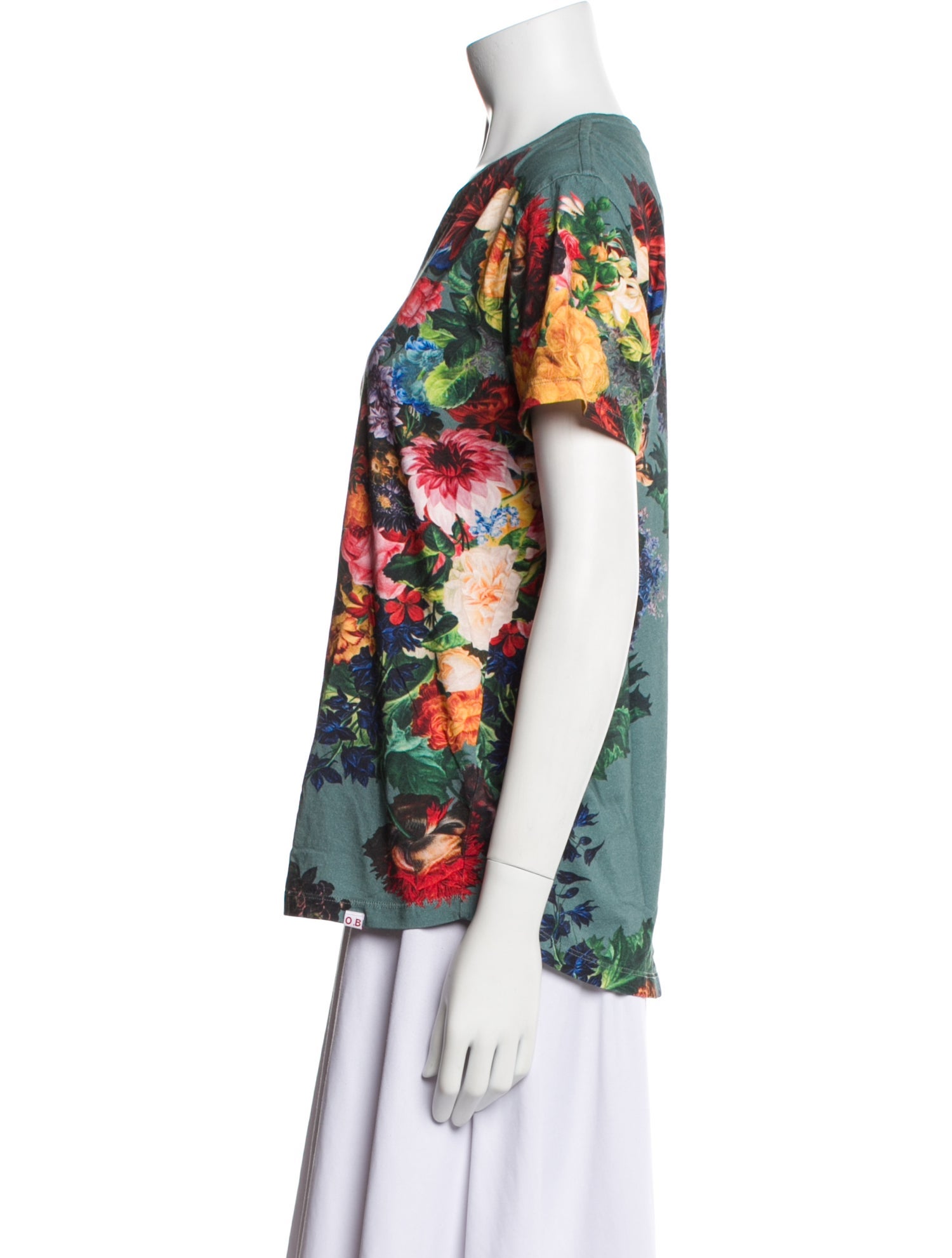 Orlebar Brown Floral Print Crew Neck T-Shirt