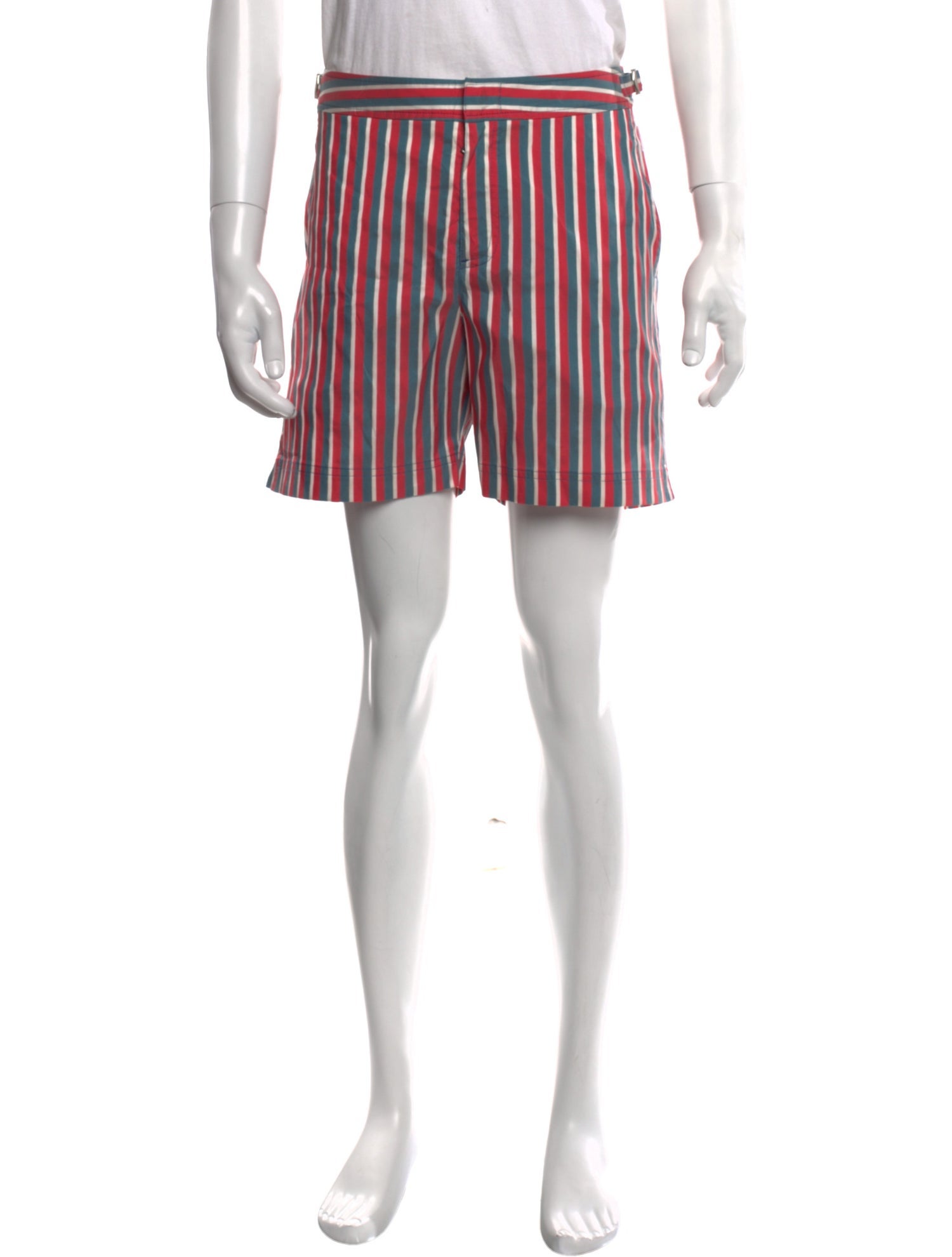 Orlebar Brown Striped Flat Front Shorts w/ Tags