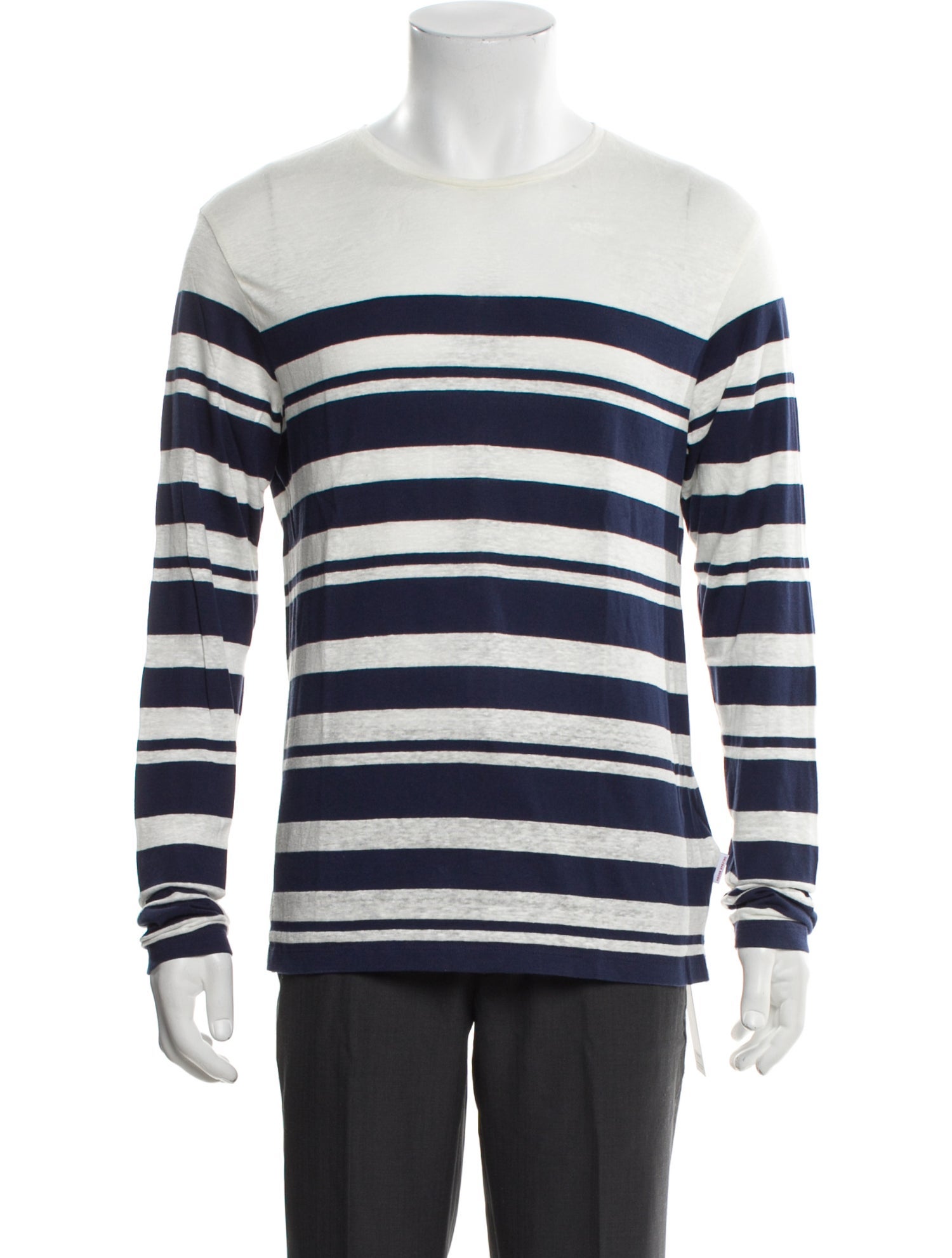 Orlebar Brown Striped Crew Neck Henley