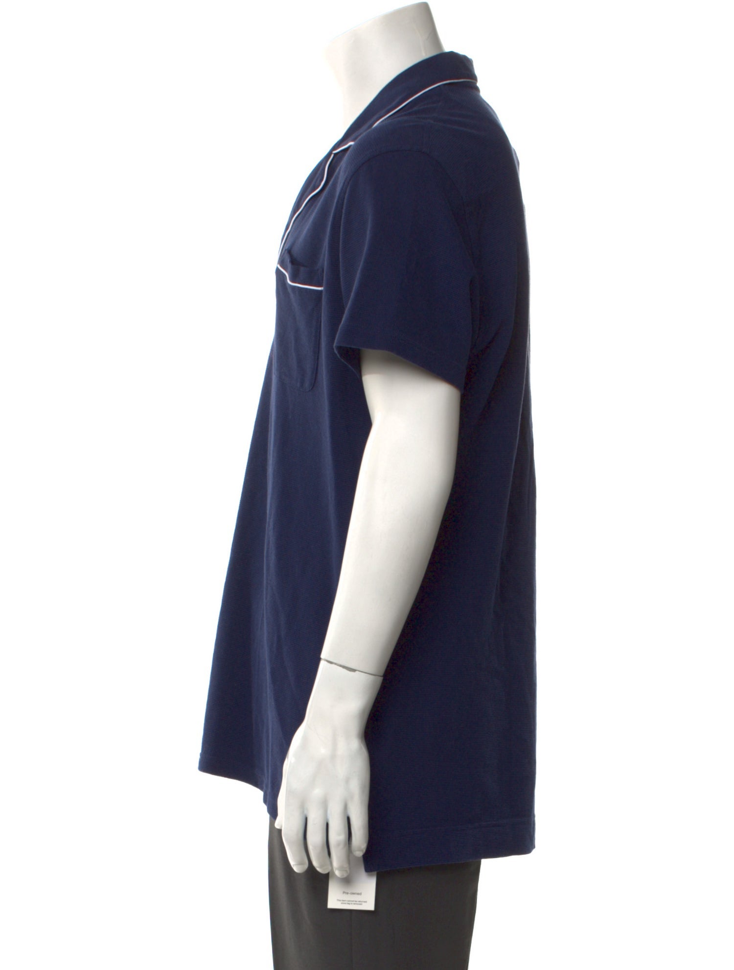 Orlebar Brown V-Neck Short Sleeve Polo Shirt