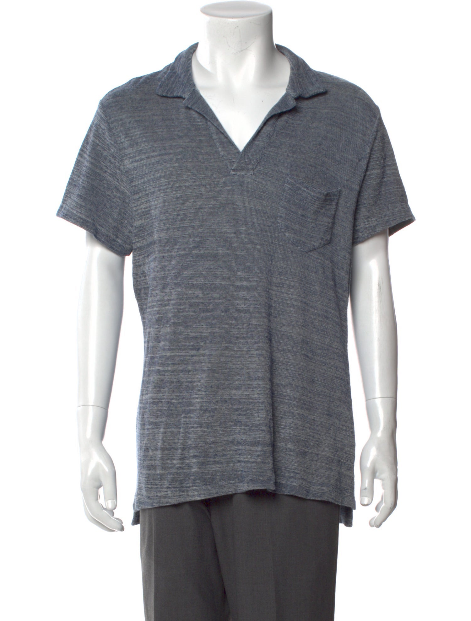 Orlebar Brown Printed V-Neck Polo Shirt